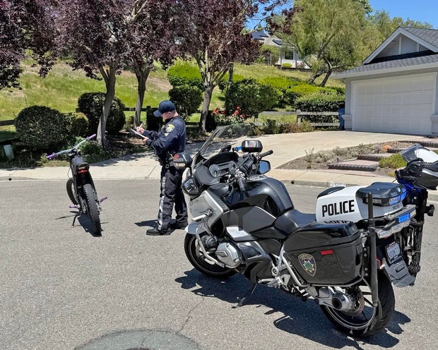 e-motorcyle seized