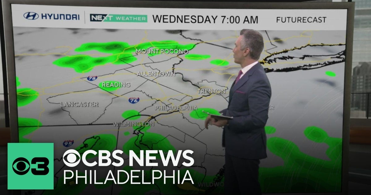 Cloudy and mild Tuesday night in Philadelphia region - CBS Philadelphia
