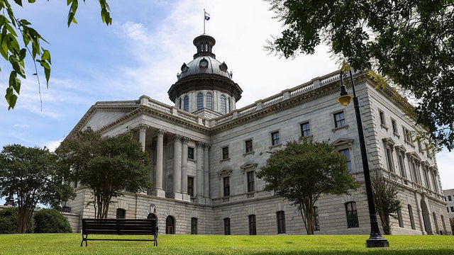 The South Carolina State Capitol is seen in Columbia, South Carolina, on Friday, May 8, 2026. 