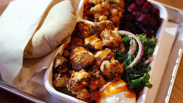 A new food hall just opened in Cambridge. Here are the restaurants inside. 