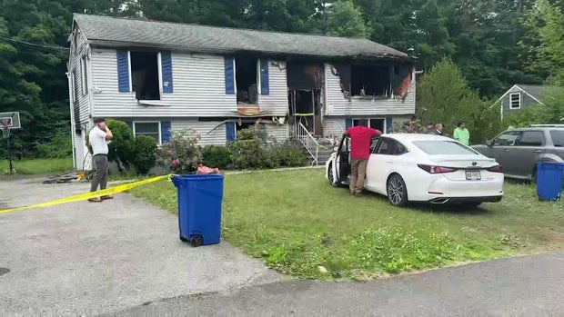 Fire damaged home