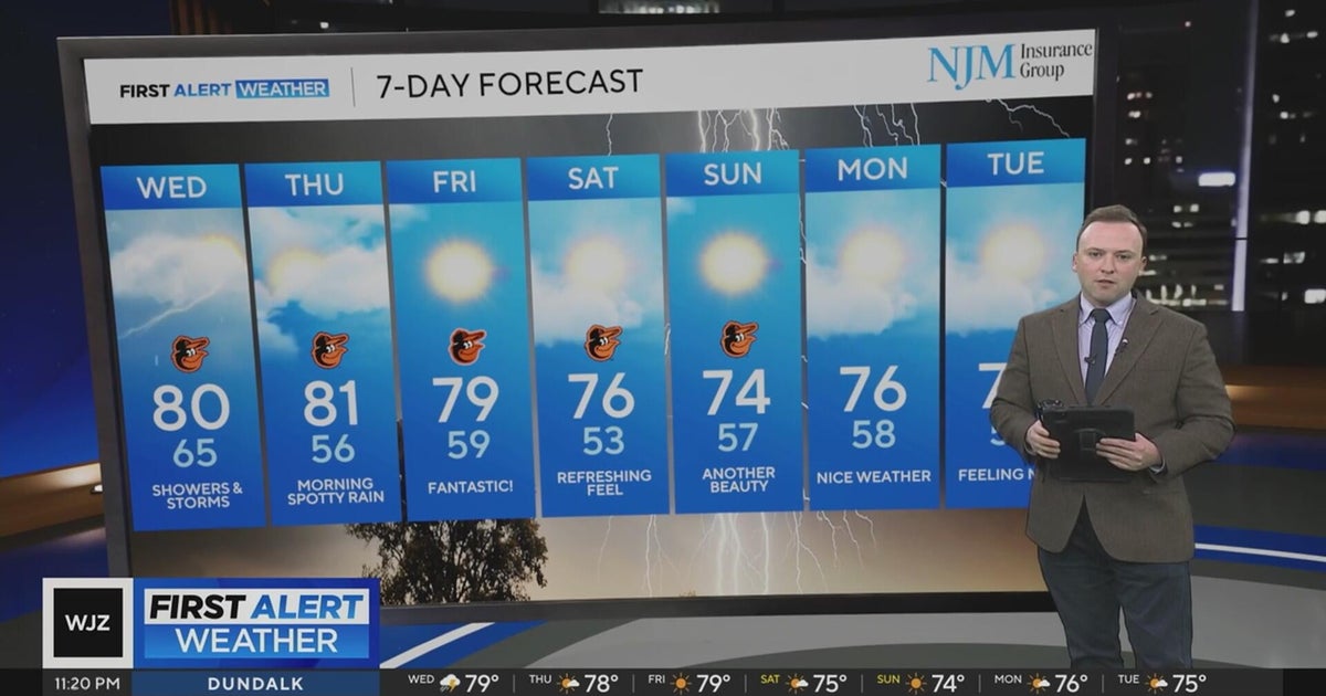 More wet weather on Wednesday in Maryland - CBS Baltimore