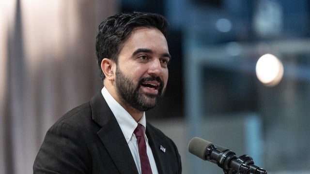 Mayor Zohran Mamdani speaks during Memorial Day 
