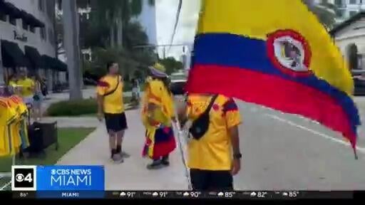 Colombian Americans in South Florida vote in presidential election