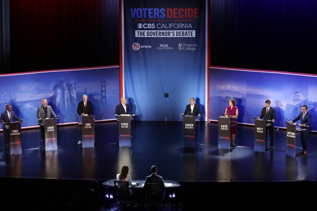 US-POLITICS-VOTE-CALIFORNIA-GOVERNOR-DEBATE