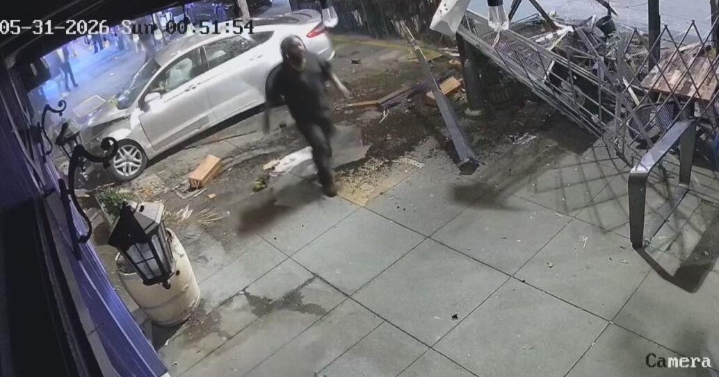 Video shows driver crashing into San Francisco businesses and walking away