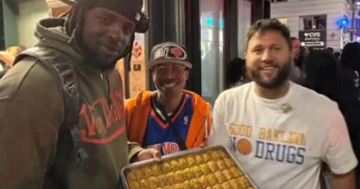Meet "The Baklava Guy" sweetening up the Knicks games in NYC