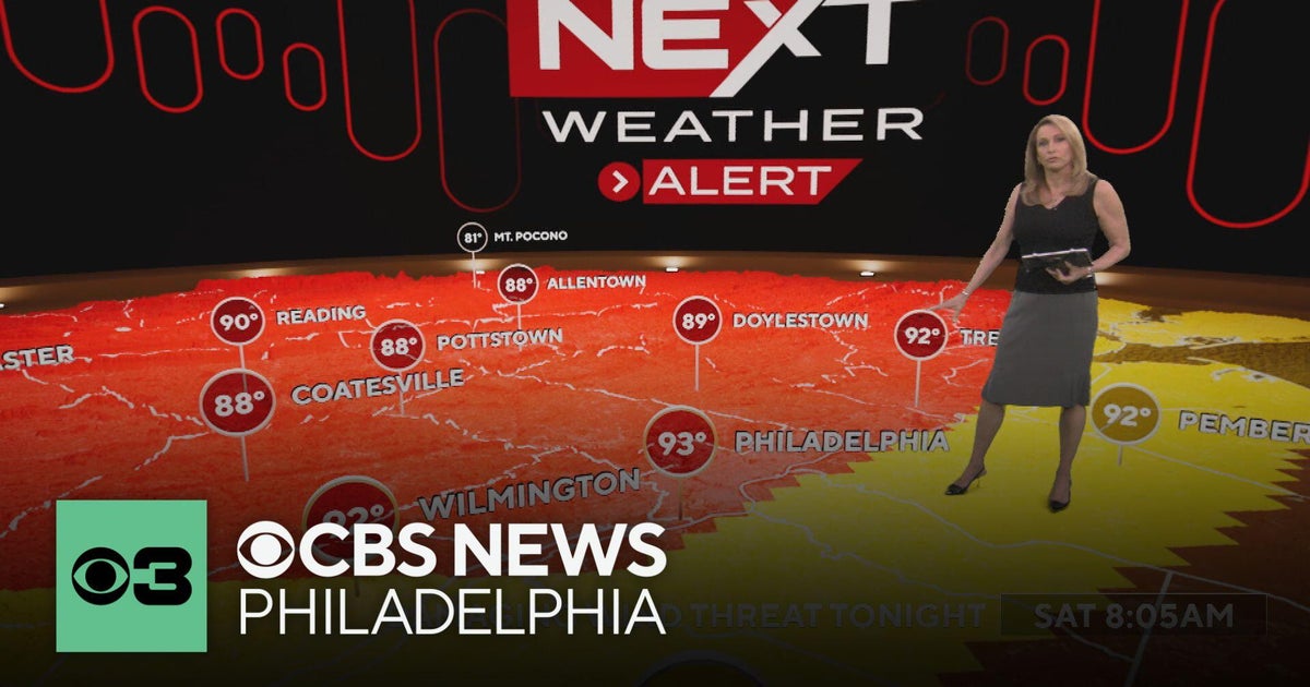 Tracking severe storms after hot Saturday in the Philadelphia region | NEXT Weather Alert