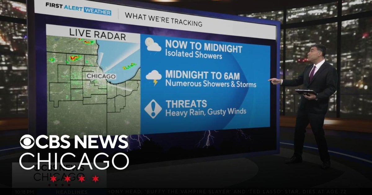 Chicago Weather: Showers and thunderstorms moving in - CBS Chicago