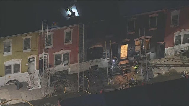 1 dead, 3 firefighters injured in Strawberry Mansion house fire, officials say 