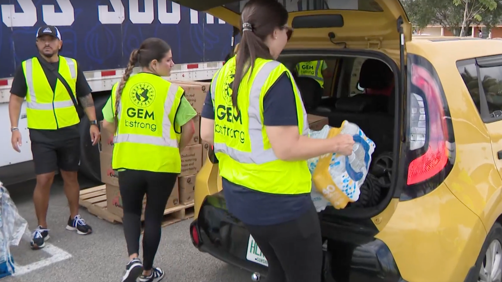 CBS News Miami partners with GEM, Neighbors for Neighbors to deliver hurricane supplies across South Florida