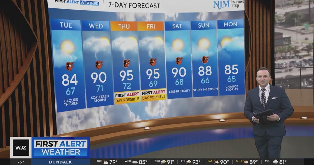Hot temperatures come back to Maryland this week - CBS Baltimore