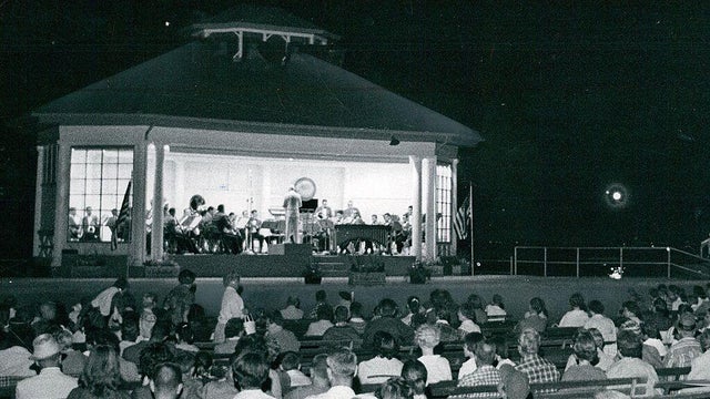 JUL 8 1960, JUL 11 1960, JUL 13 1960; Crowd Listens To The Denver Municipal Band At One Of Its Regul 