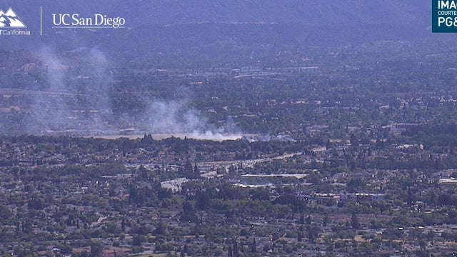 smoke seen at a distance 
