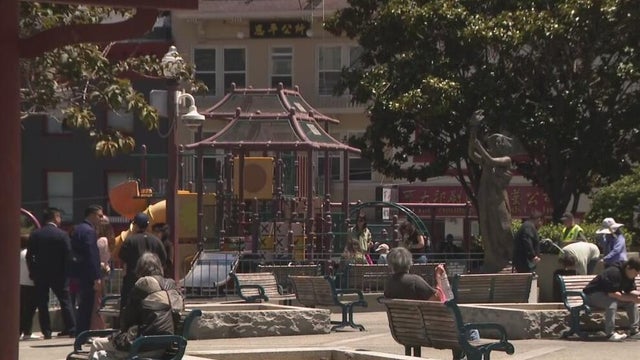 people sitting and standing at a park 