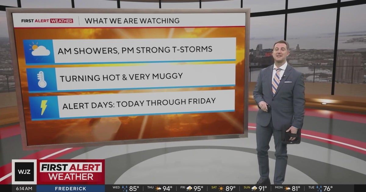 Severe storms possible in Maryland Thursday - CBS Baltimore