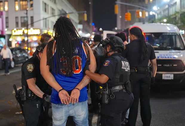 Thousands of Knicks fans caused chaos in Manhattan after historic NBA Finals comeback win