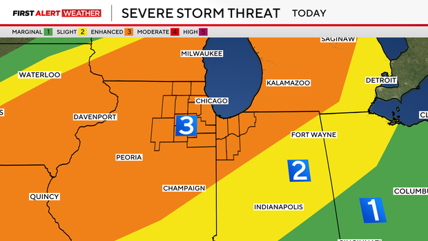 Second day of dangerous storms coming for Chicago Thursday, with high tornado concerns