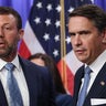 Acting Attorney General Todd Blanche listens to a reporter's question during a press conference with Sen. Markwayne Mullin of Oklahoma at the Department of Justice in Washington, D.C., on June 11, 2026. 