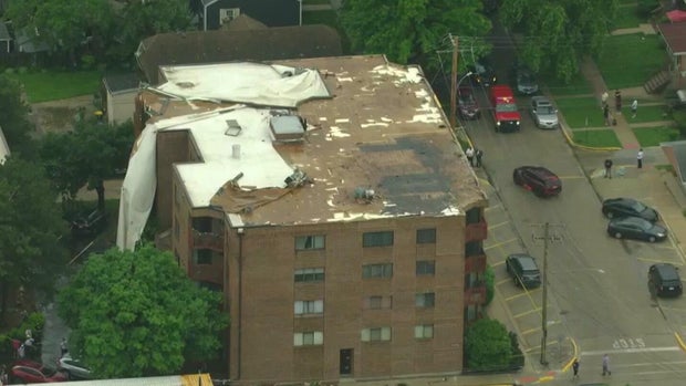 Stickney Roof Blown Off