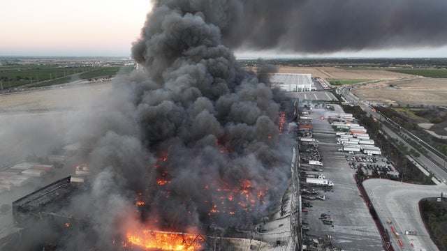 Massive fire destroys Medline Industries warehouse in Tracy of California 