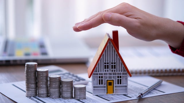 Real estate investment and loan, mortgage and refinance concept. 