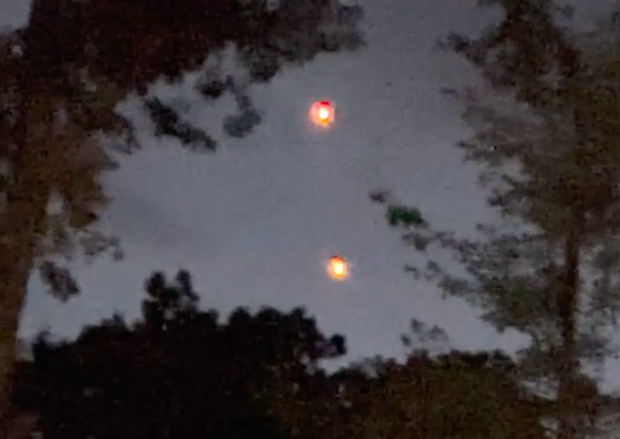 Eyewitness video showing bright lights in the sky in the northeastern United States in July 2025, captured on an iPhone.