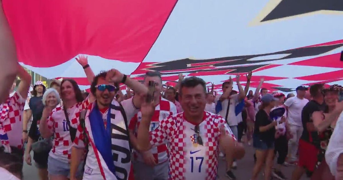 Croatian fans take over Downtown Dallas ahead of World Cup match