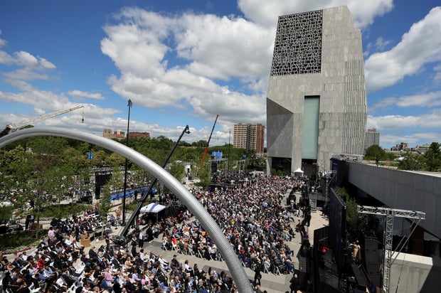 Former Presidents Gather For The Obama Presidential Center Dedication Ceremony