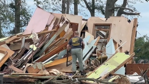 Tornado damage