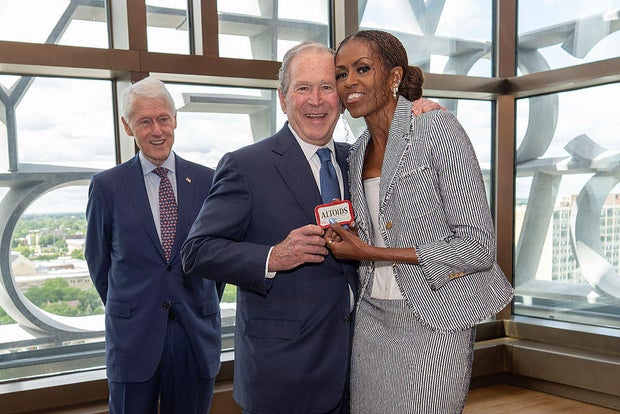 George W. Bush gifts Michelle Obama mints in an ode to their friendship