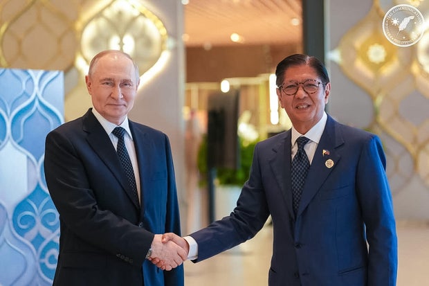 Philippine President Marcos meets with Russian President Vladimir Putin during ASEAN-Russia Summit