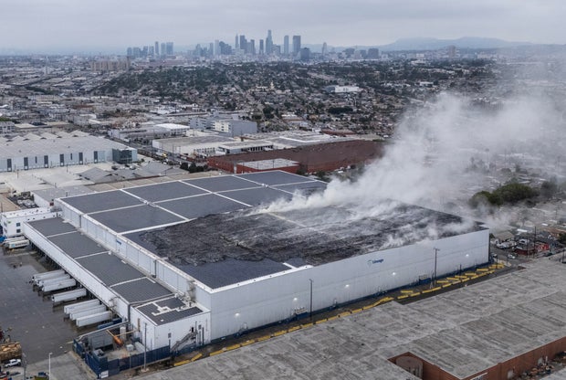 Lineage Logistics cold storage fire 