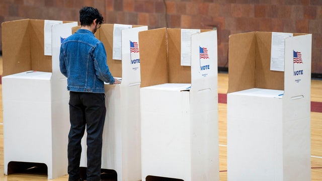Michigan Residents Cast Ballots For 2024 US Presidential Election 