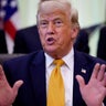 President Trump speaks during an event in the Oval Office on June 22, 2026 in Washington, D.C. 