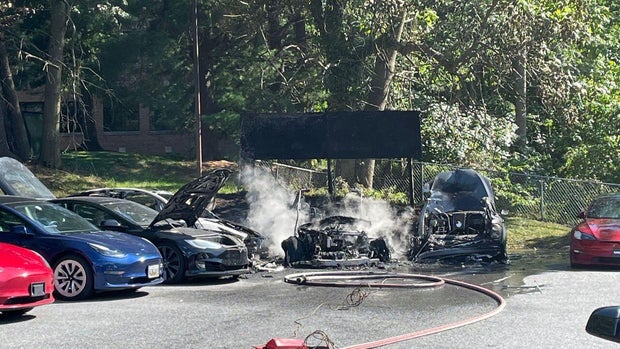 Teslas Catch Fire at Baltimore County Dealership 