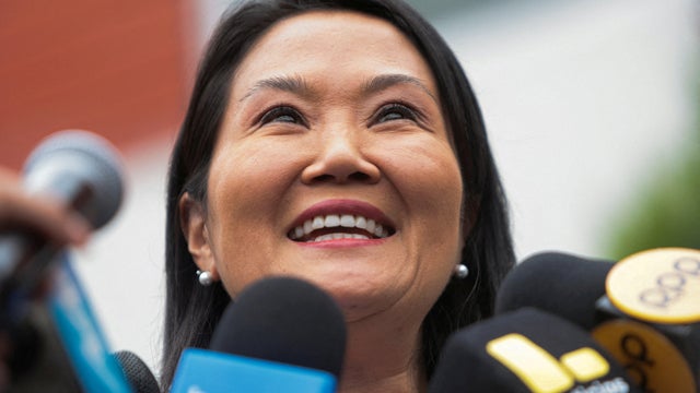 FILE PHOTO: Peru's presidential candidate Keiko Fujimori holds a press conference in Lima 