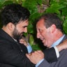 Brad Lander, former New York City comptroller and US Democratic House candidate for New York, right, and Zohran Mamdani, mayor of New York, during a primary election night watch party in New York, US, on Tuesday, June 23, 2026. 