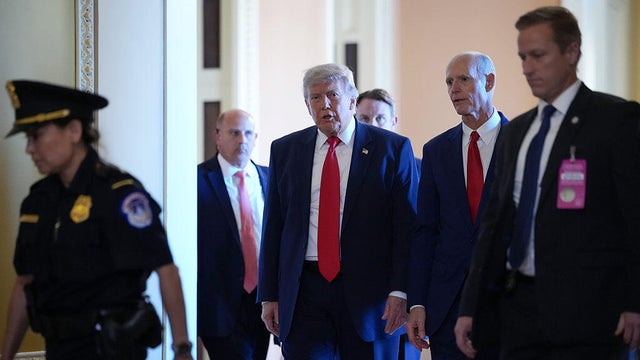 President Trump Meets With Republican Senators On Capitol Hill 