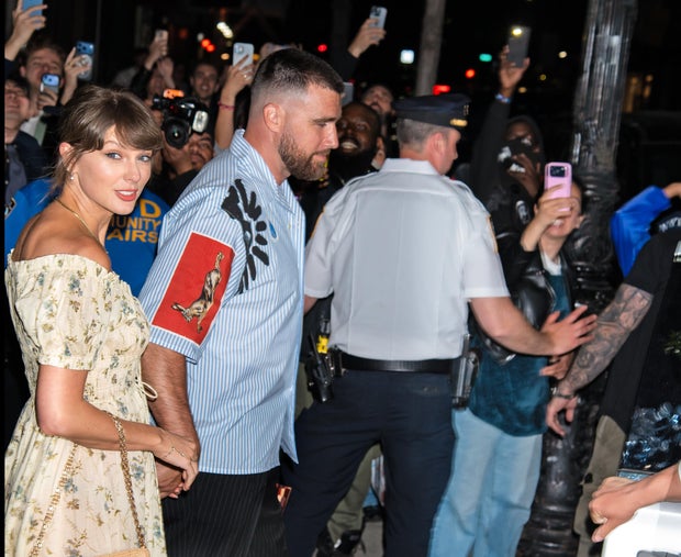 Taylor Swift and Travis Kelce 