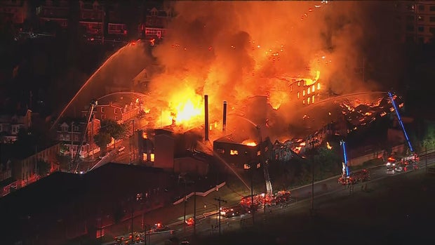 Crews battling massive fire in Allentown