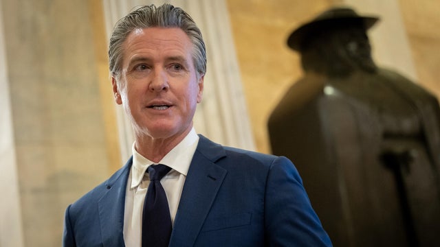 California Governor Gavin Newsom in Capitol 