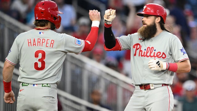 Brandon Marsh,Bryce Harper 