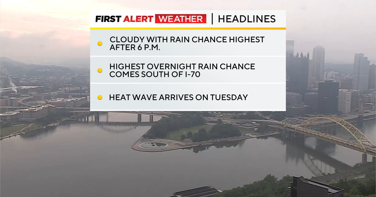 Most of the day on Friday in Pittsburgh will be dry, but some scattered rain is possible
