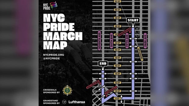 NYC Pride March Map 2026 