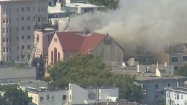 San Francisco fire crews responded to a church fire on June 29 