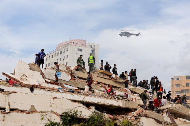 Rescue Efforts Continue In Venezuela After A Double Earthquake Struck The Country 
