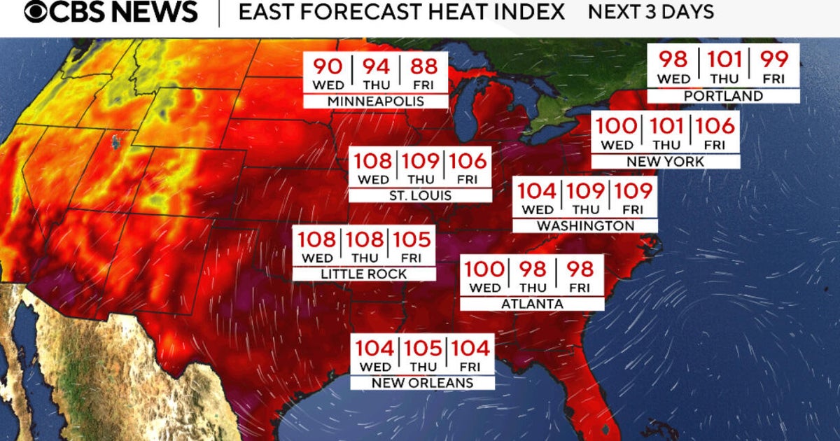 Maps show heat dome forecast to scorch major U.S. cities this week