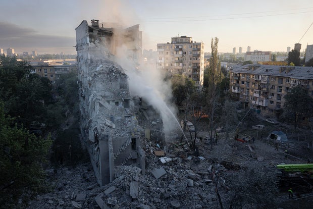 Large-Scale Strike On Kyiv Kills At Least 10 