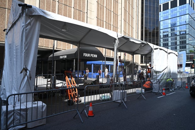 General views around Madison Square Garden on July 2, 2026 in New York City. 